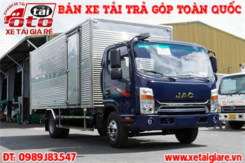 Xe Tải JAC N650 6.45 Tấn Thùng Kín Dài 5.3M | Xe Tải JAC 6T5 Thùng Kín 5m3 2023